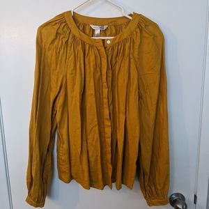Women's Banana Republic Linen Long Sleeve Blouse